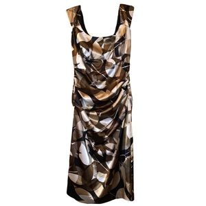 Multi-Print Cocktail Dress